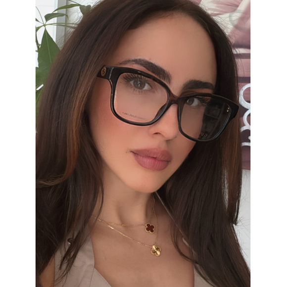 NEW Gucci GG1340O Brown Square Logo Eyeglasses Frames - Picture 2 of 8